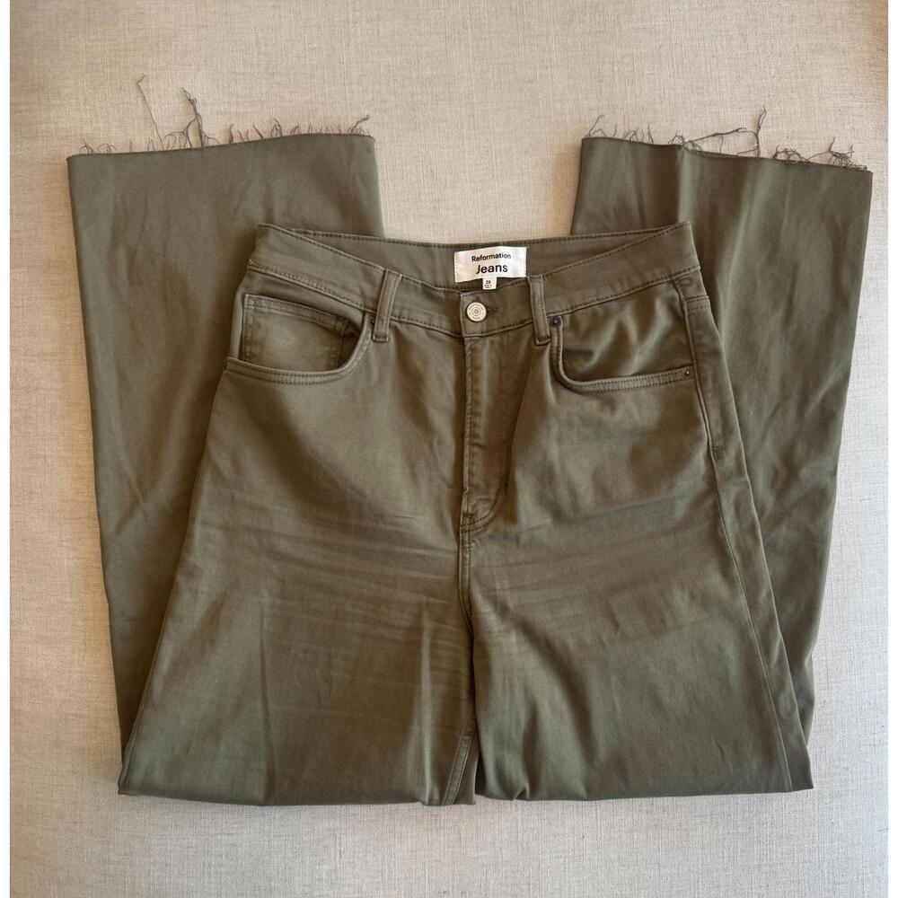 Reformation Emma High Rise Wide Leg Jeans in Kalamata Size 29 - Picture 2 of 8